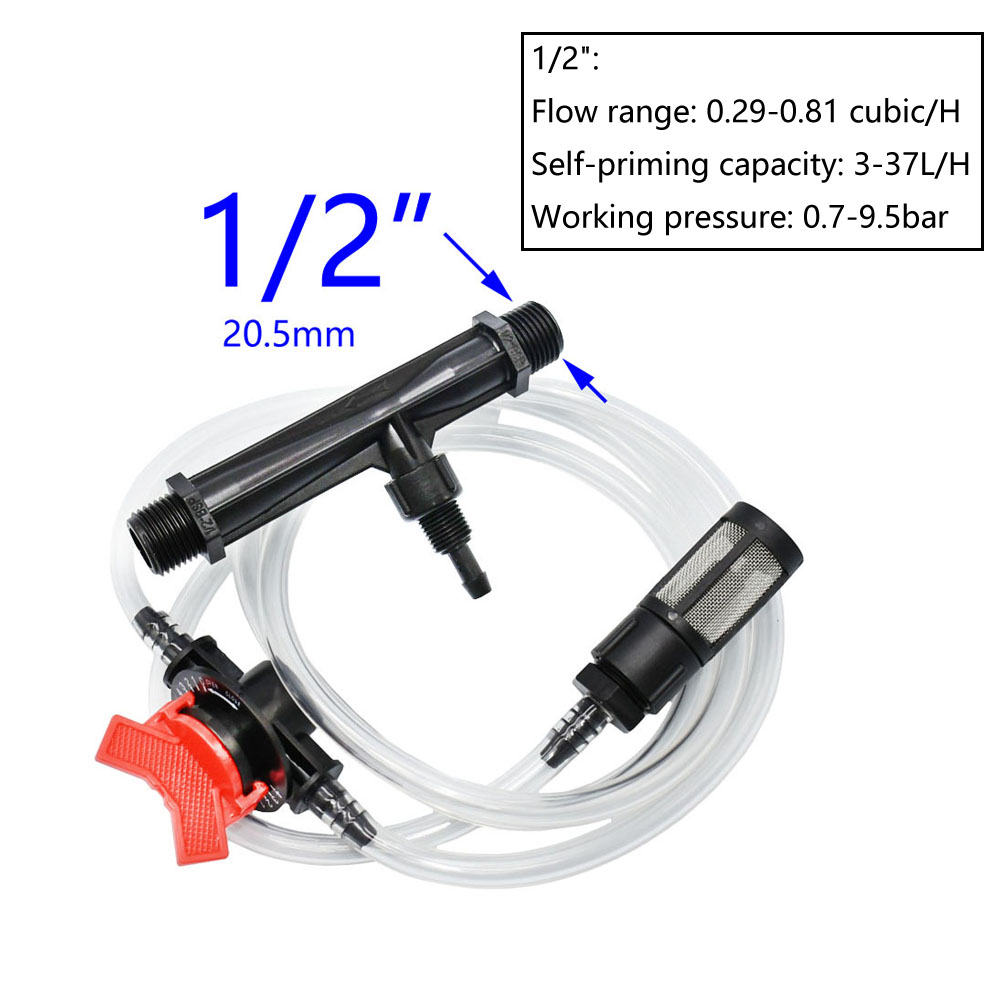 1/2 3/4 1 1.5 بوصة فنتوري حاقن - مراجعة Fertilizer Injector Venturi 3/4 Inch وسعره